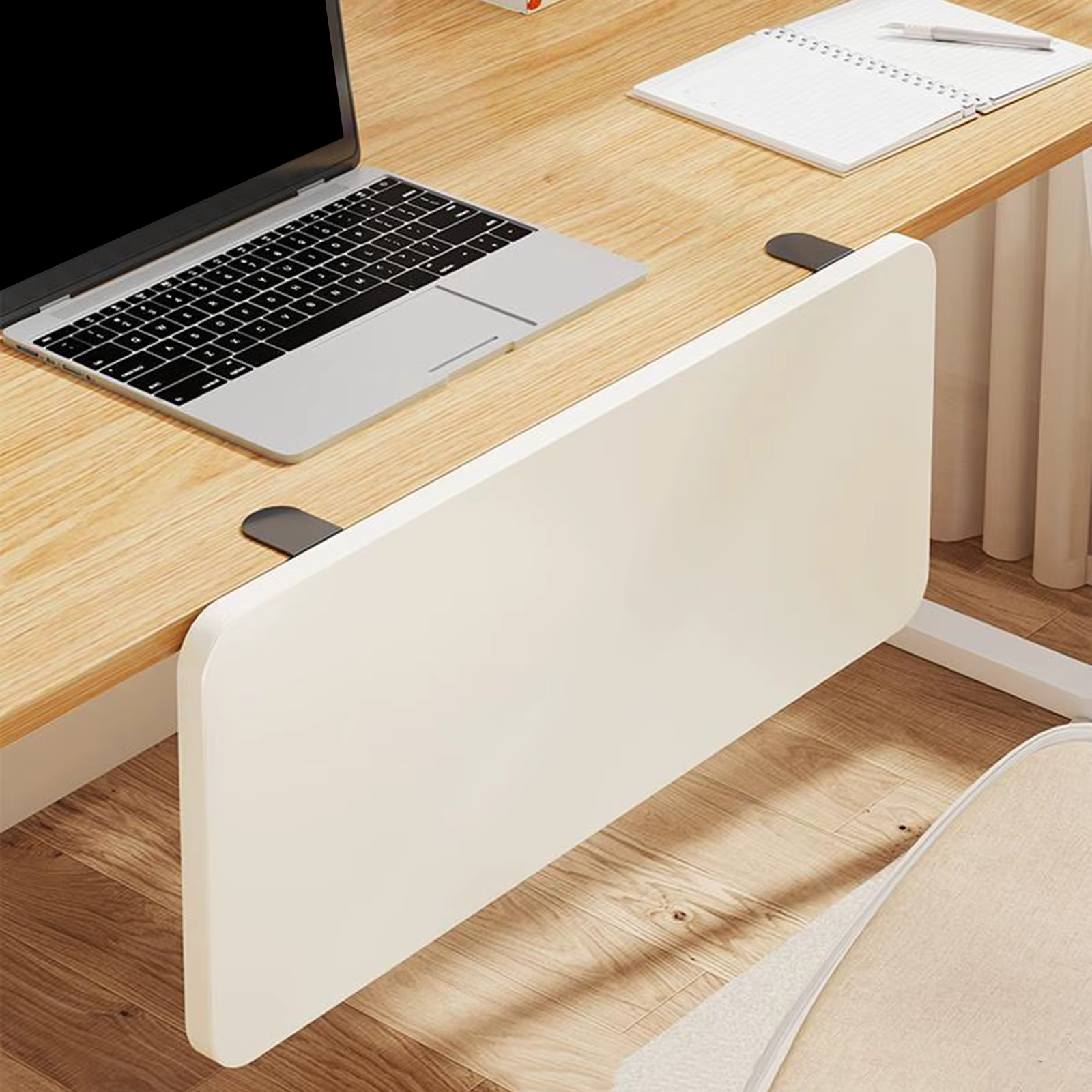 Planche d'étagère d'extension de bureau, fixation d'extension multifonctionnelle pliable pour le bur