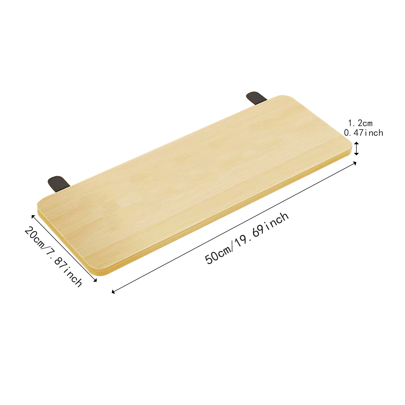 Planche d'étagère d'extension de bureau, fixation d'extension multifonctionnelle pliable pour le bur