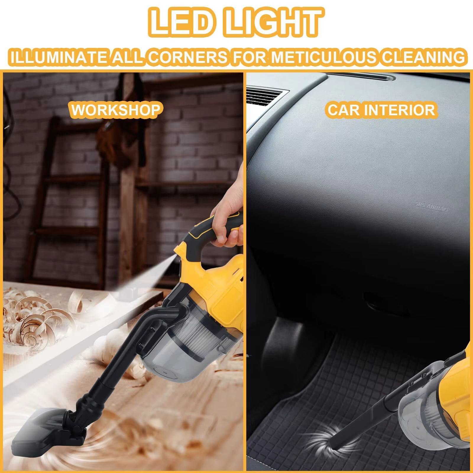 DeWalt-Aspirateur sans fil pour la construction industrielle et la maison sèche, outils électriques 