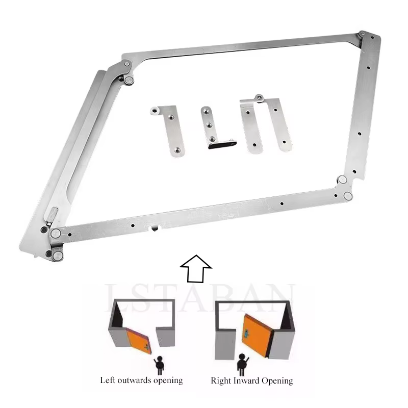 Accessoires de quincaillerie de charnière de porte pliante de porte battante en acier inoxydable cha