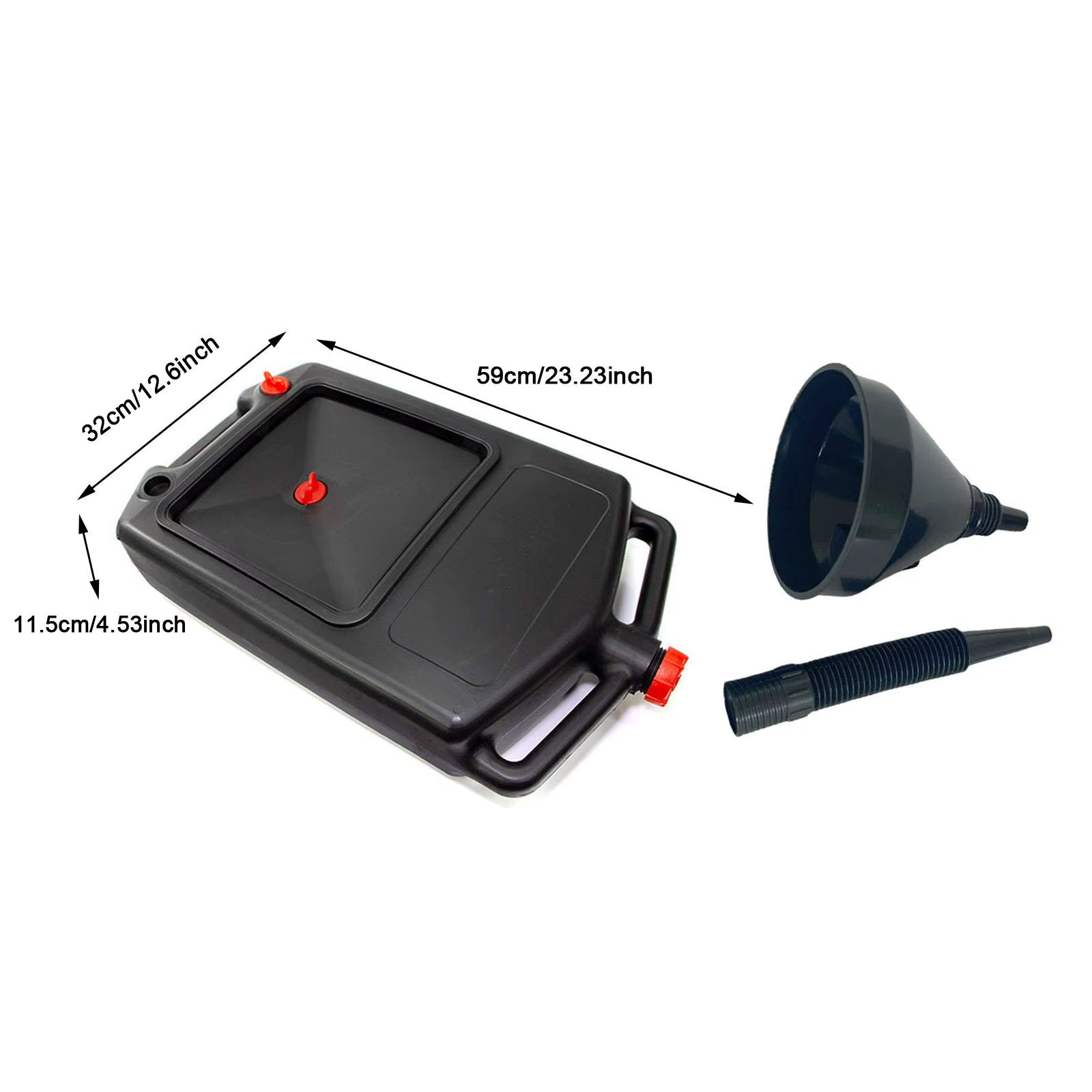 Bac de vidange d'huile portable avec poignée, facile à utiliser, pour atelier, bateau, motos