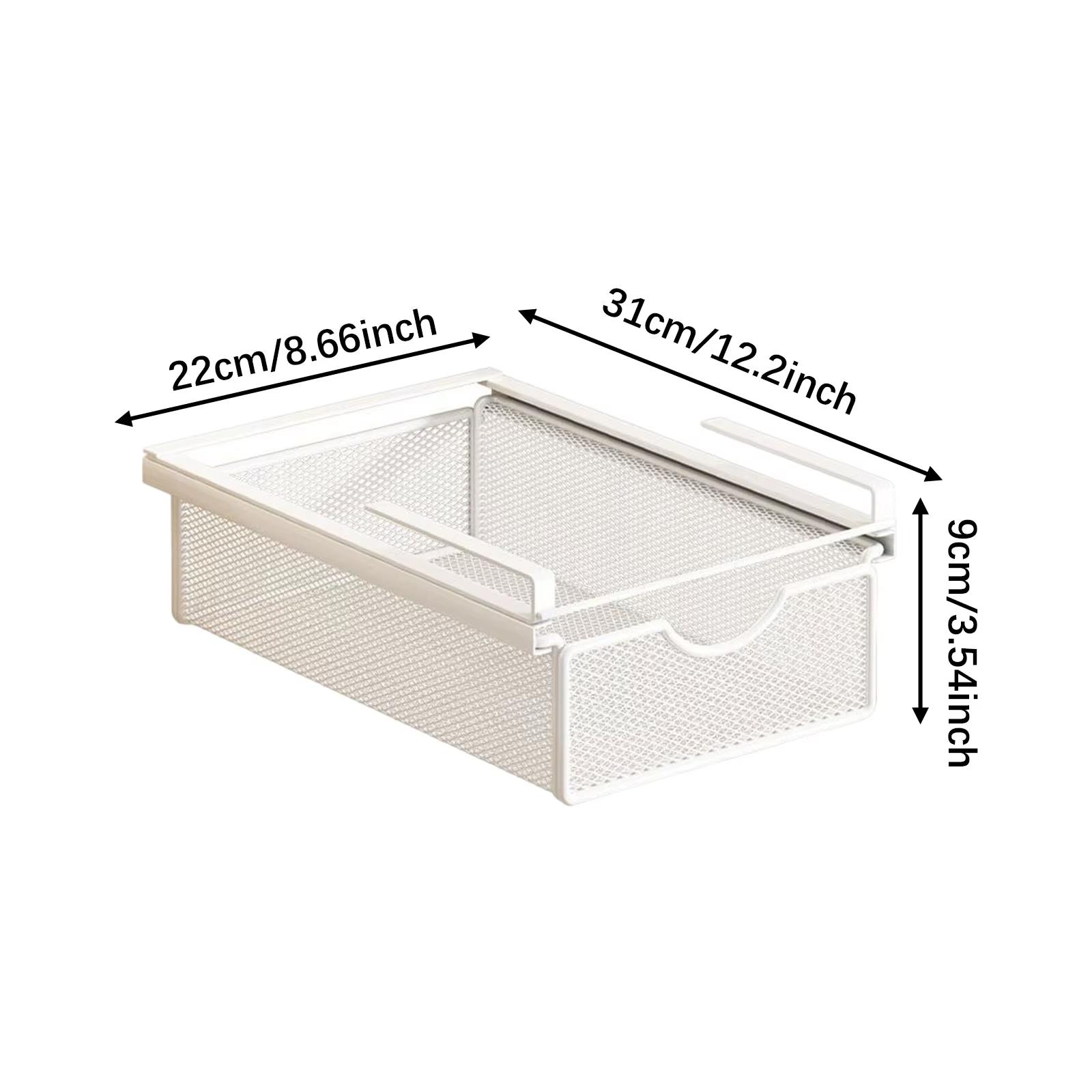 Panier de rangement sous étagère, multifonctionnel, utilitaire Simple, facile à installer, panier su