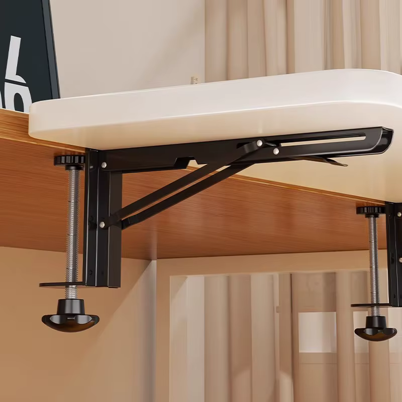 Planche d'étagère d'extension de bureau, fixation d'extension multifonctionnelle pliable pour le bur