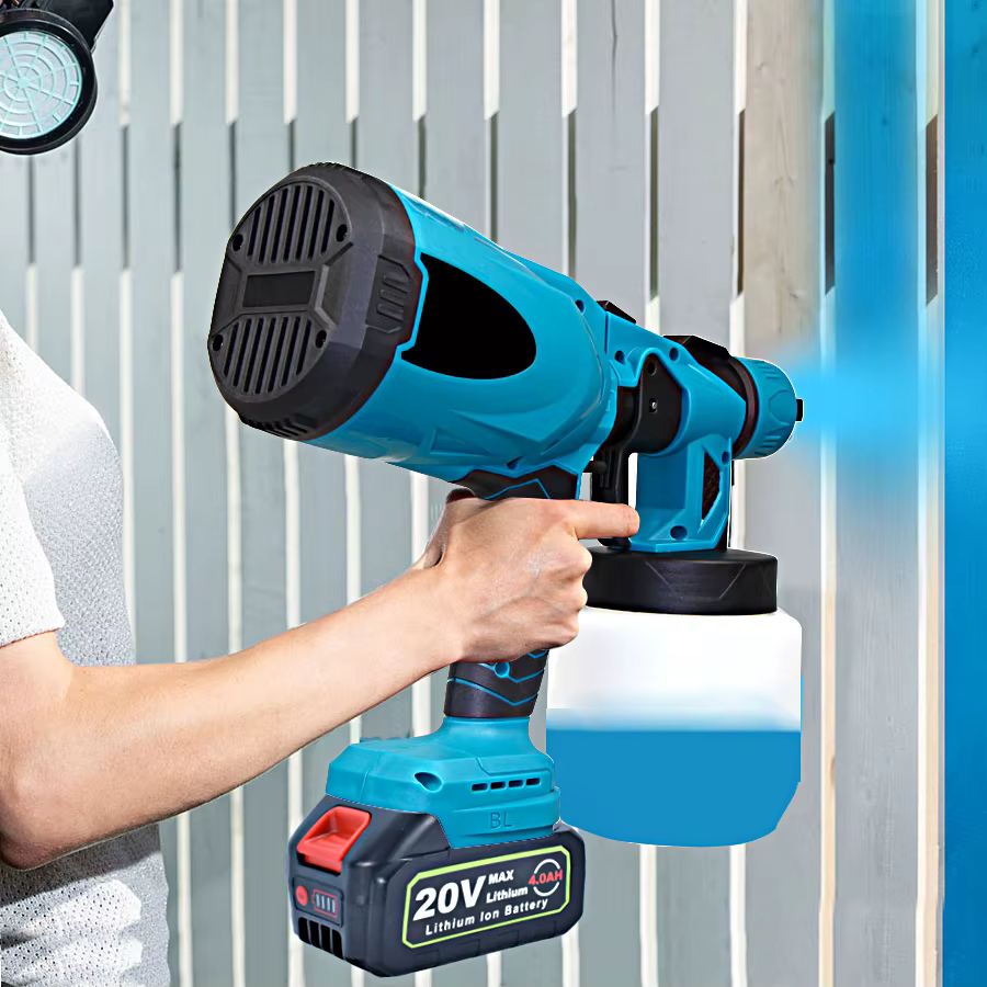 Pistolet de pulvérisation électrique sans fil 800ML, pulvérisateur de peinture portable pour la mais