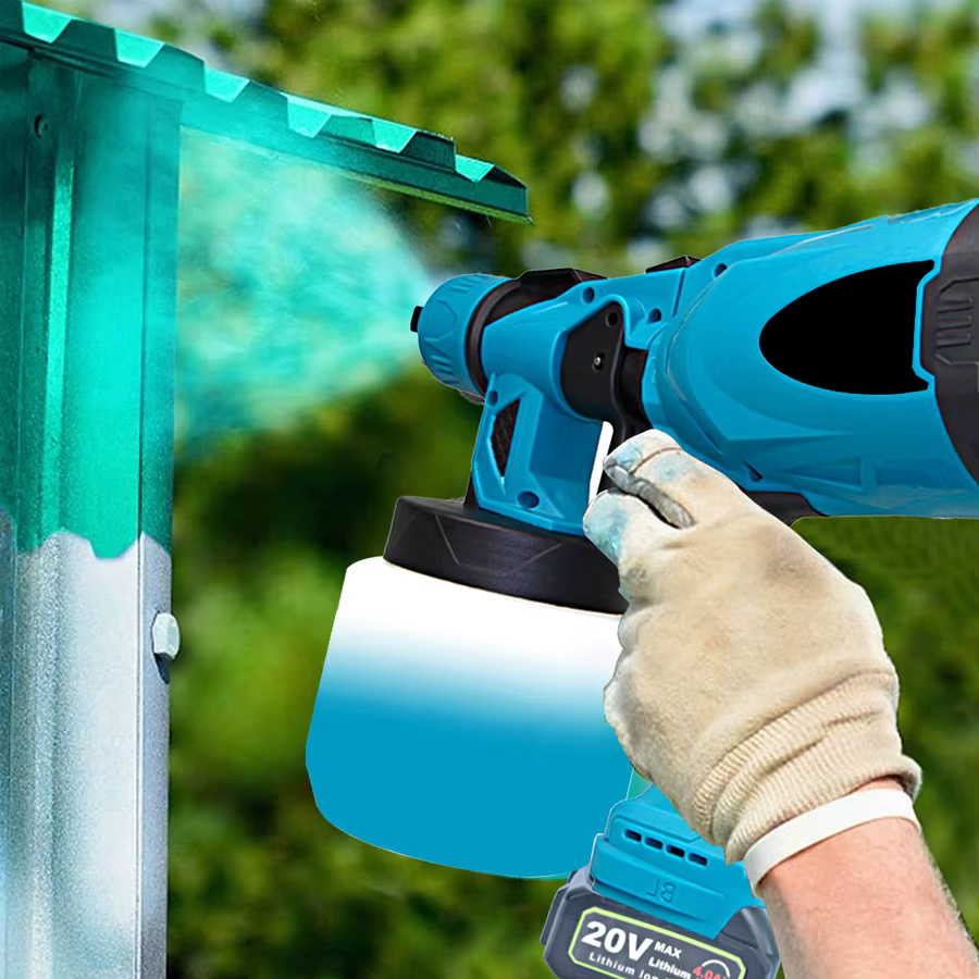 Pistolet de pulvérisation électrique sans fil 800ML, pulvérisateur de peinture portable pour la mais