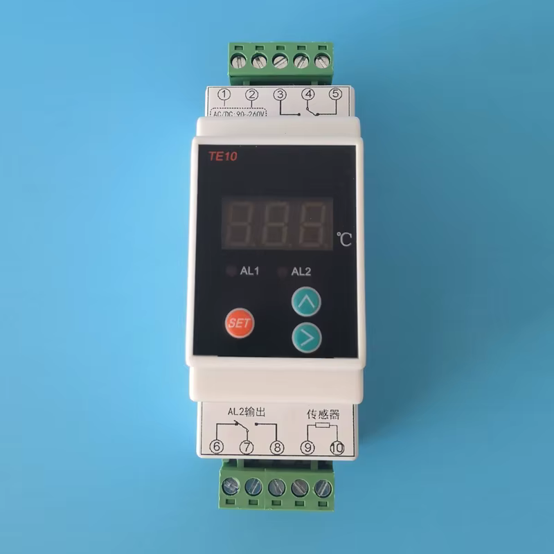 AC90~260V -40~110 ℃   Thermostat sur Rail Din avec capteur, sortie relais bidirectionnelle, contrôle