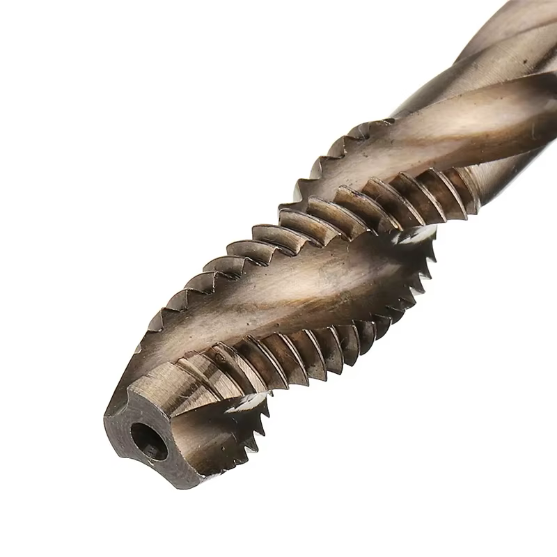 Machine à flacons en spirale M3-M12 HSS-Co Cobalt M35, tarauds à vis métrique, filetage droit, perce