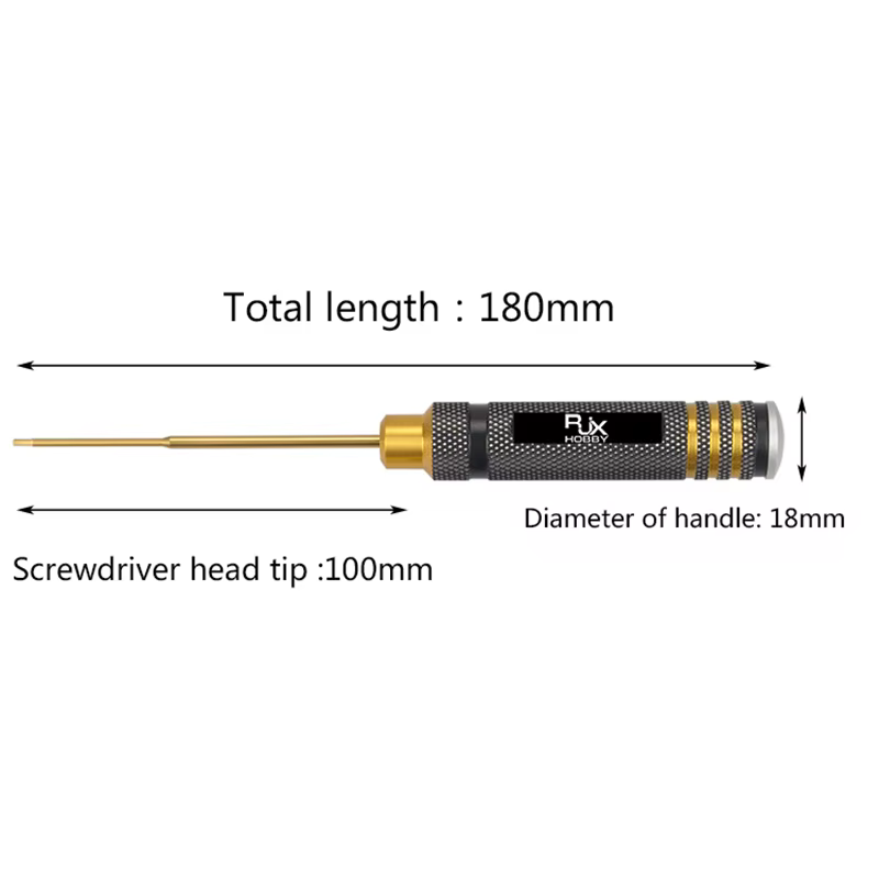 RJX-Clé hexagonale super dure plaquée pour personnes âgées, kit d'outils de tournevis HSS pour modèl