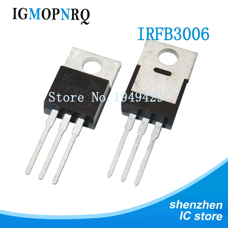 Porte de niveau logique MOSFET, canal N, IRFB3006PBF TO-220, 60V 195A, 5 pièces, nouveau