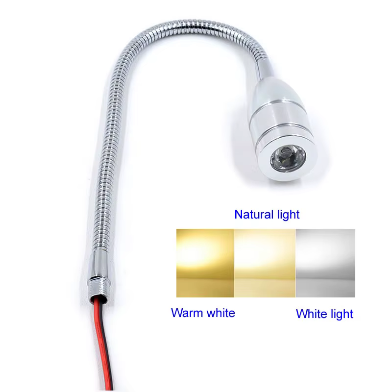 1W 3W AC 12V 24V 220V LED outil lumière Flexible 30cm LED atelier lampe de travail argent pour CNC M