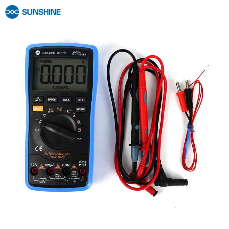 SUNSHINE DT-17N multimètre à affichage LCD à plage automatique multimètre numérique testeur d'instru