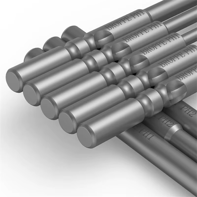BROPPE 801 Phillips tournevis électrique embout S2 acier allié 5mm tige ronde forte embout de tourne