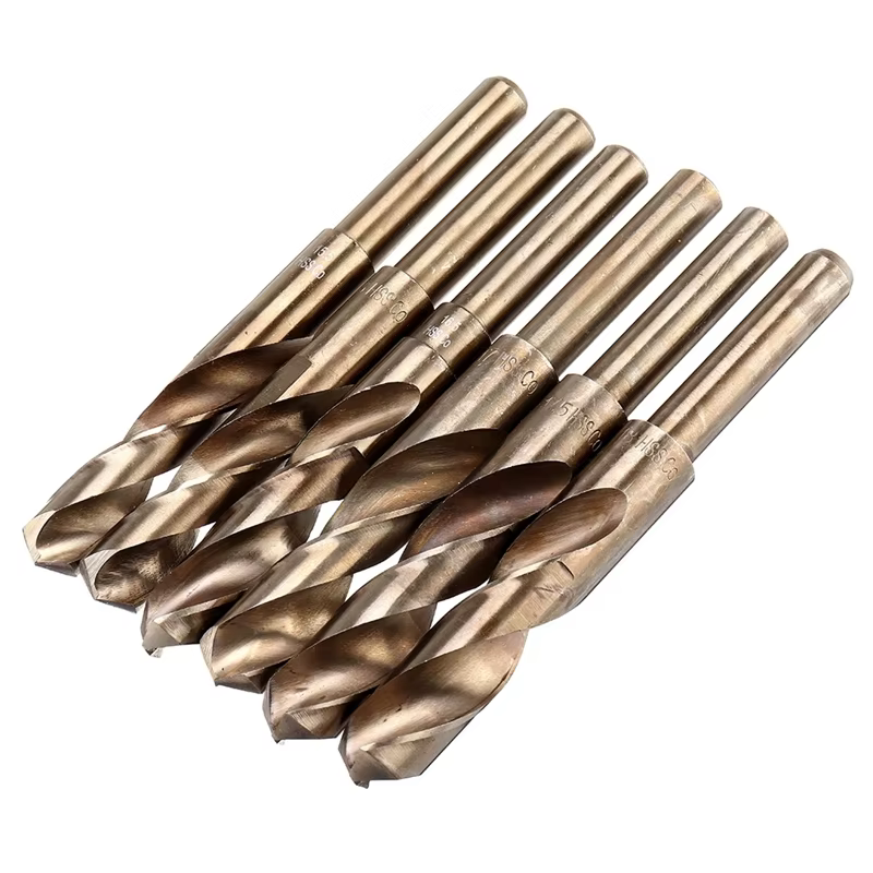 Foret hélicoïdal M35 hss-co Cobalt de qualité industrielle 13.5-30mm 1/2 pouces foret à tige réduite