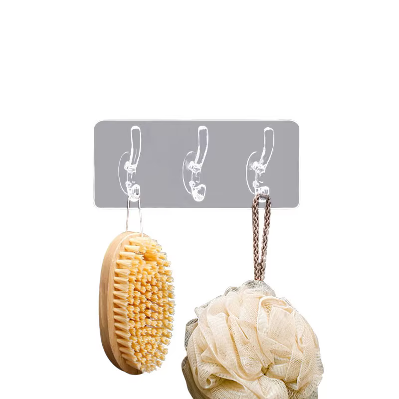 3/5/6 crochets support Transparent support salle de bain serviette éponge cintre de rangement salon 