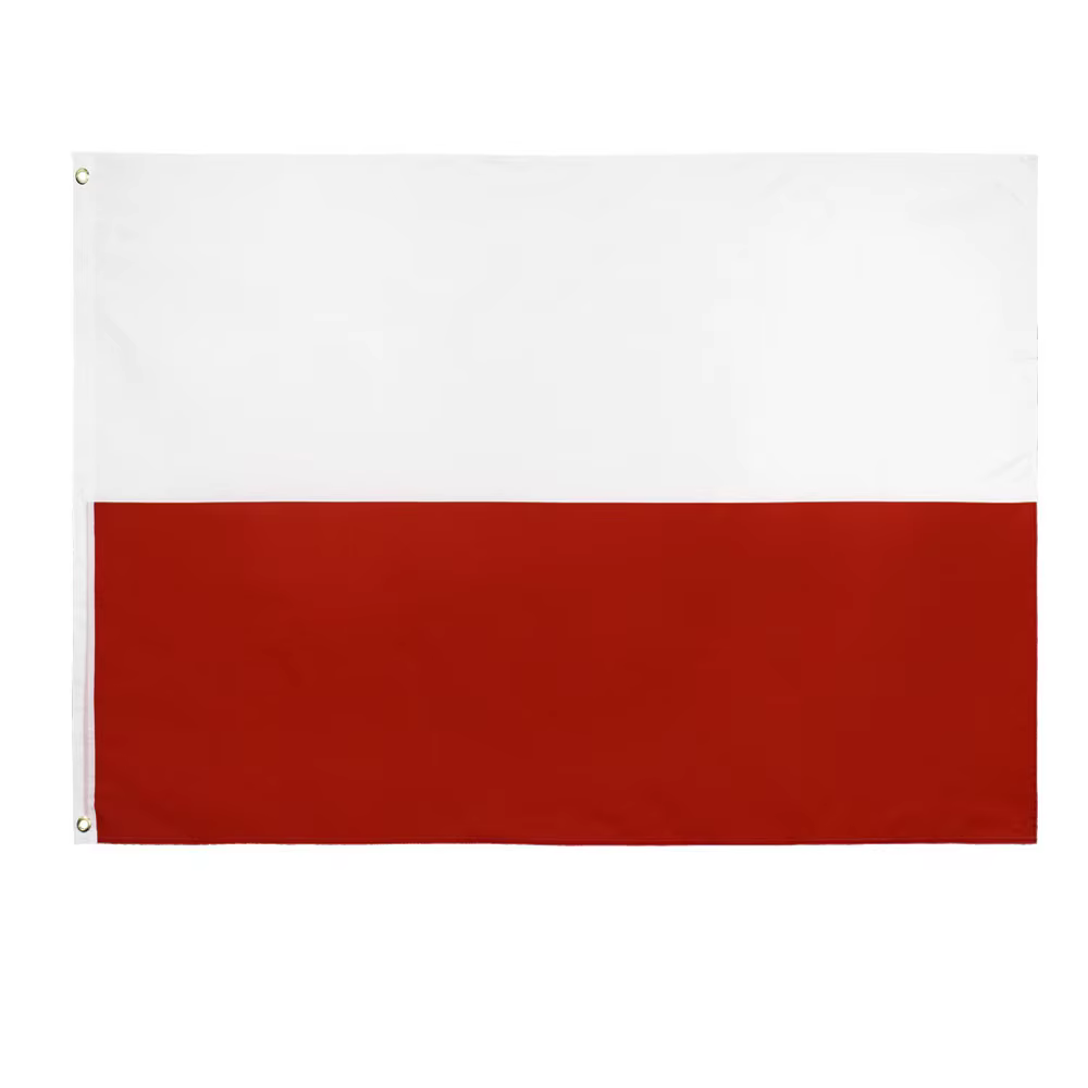 Drapeau de la République de Pologne, drapeaux polonais blancs et rouges, UE, intérieur/extérieur, 90