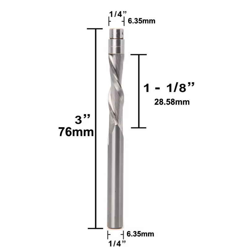 Embouts de routeur CNC pour le travail du bois, fraises pour bois, fraise à pointe en carbure monobl