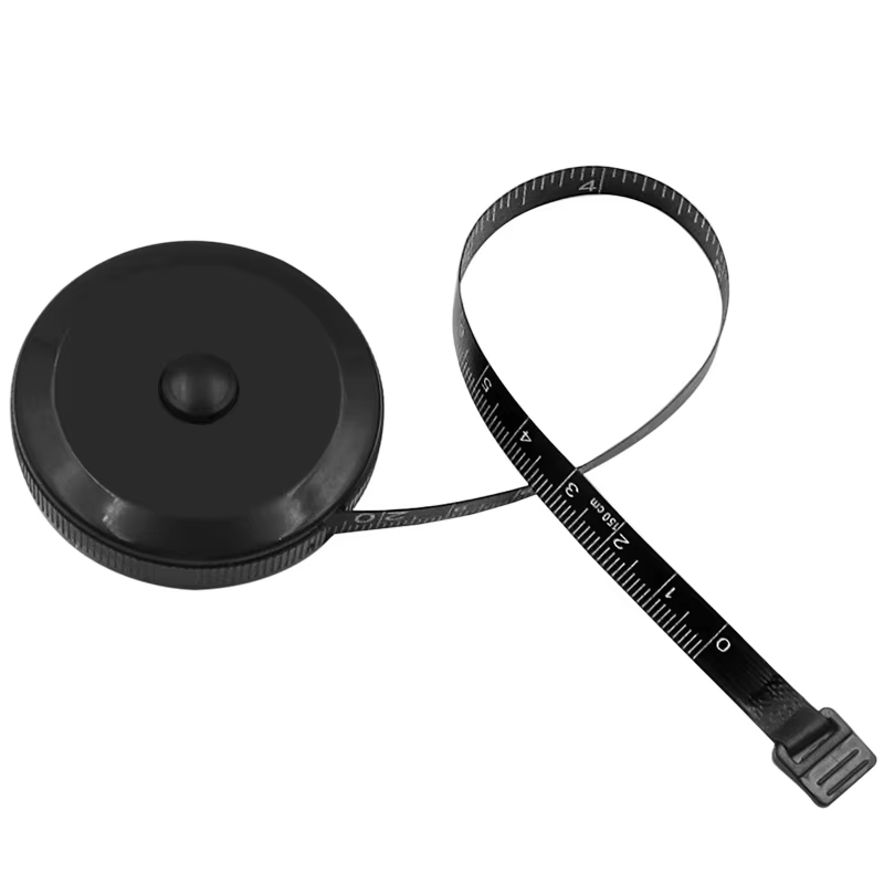 Ruban à mesurer Double face noir, 1.5m, 60 pouces, outils rétractables automatiques, Mini ruban à me