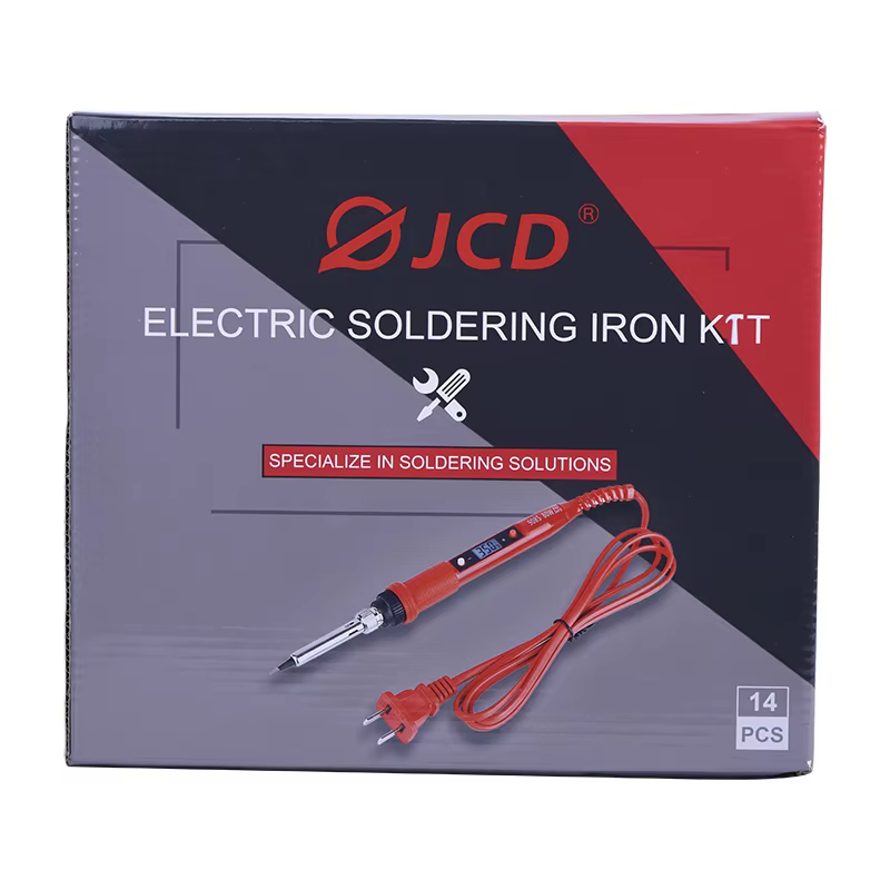 JCD-Kit de fer à souder à température réglable, 220V, 80W, LCD, outils de soudage, chauffage en céra
