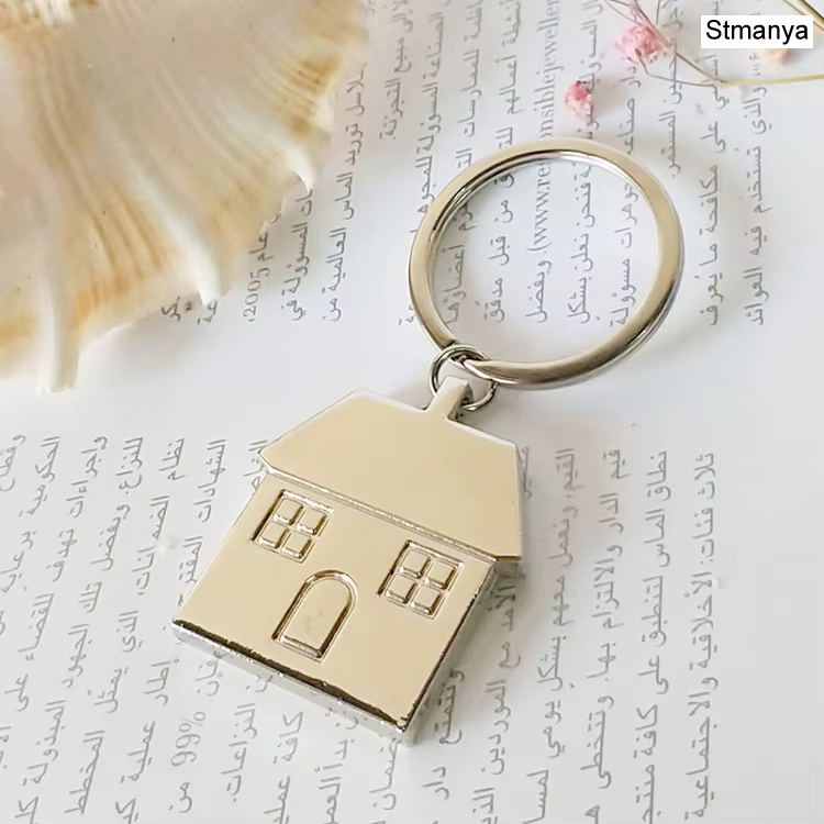 Maison porte-clés cabane petit cadeau clé pendentif nouveau immobilier ouverture cadeau en gros peut
