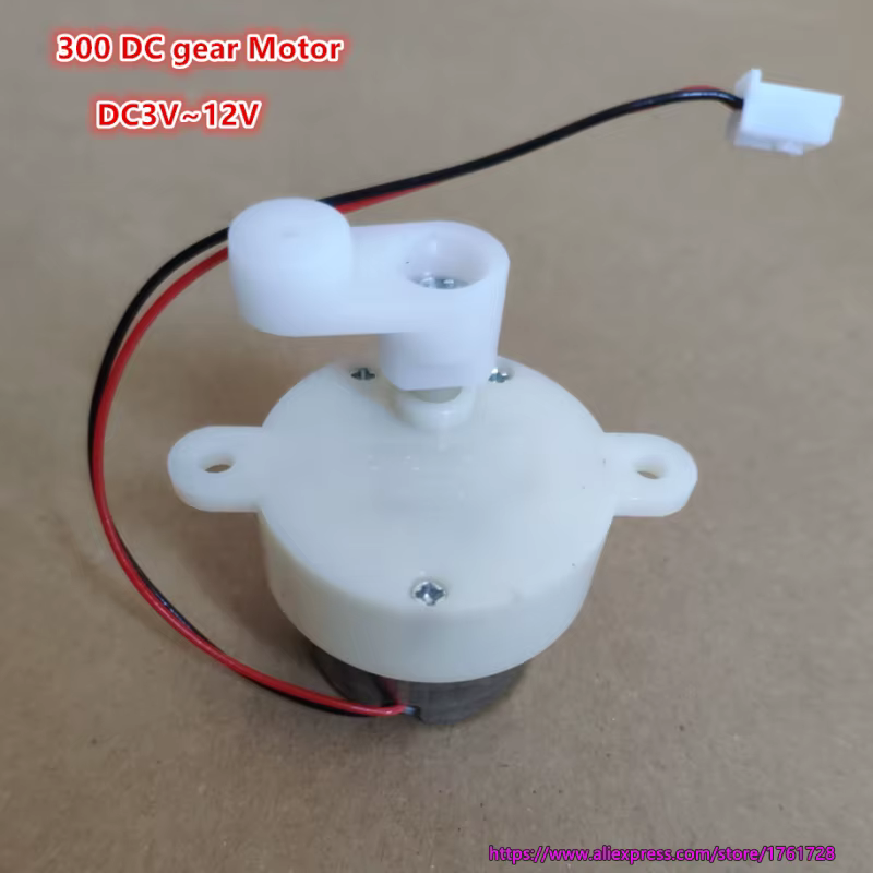 Tout nouveau moteur à engrenages 300 DC 3V ~ 12V 12 ~ 45 tr/min moteur de boîte de vitesses à vis sa