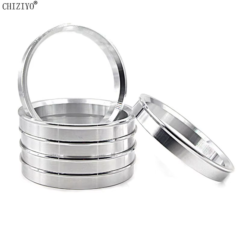 4 pièces/ensemble alésage de roue de voiture collier central moyeu anneaux centraux anneaux de moyeu