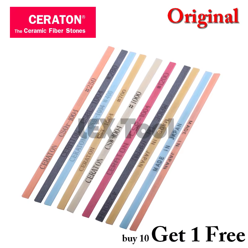 Ceraton-Pierre à aiguiser en céramique, pierre en fibre, super outil de rodage, fabriqué au Japon, o