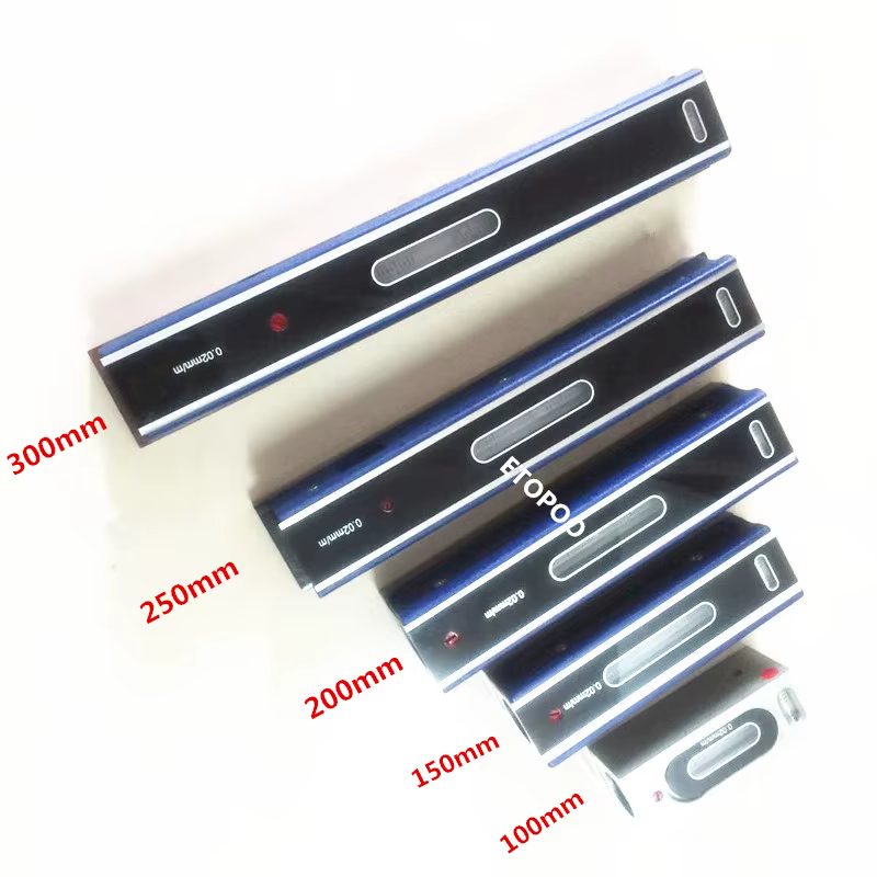 Outils de mesure de niveau de barre mécanique, haute précision, 0.02mm, 0.05mm, 100mm, 150mm, 200mm,
