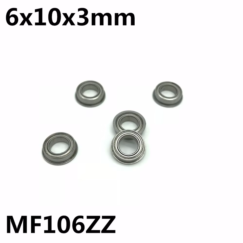 Roulements à Glutge à Gorge Profonde de Haute Qualité, MF106ZZ, MF106, 6x10x3mm, 10 Pièces