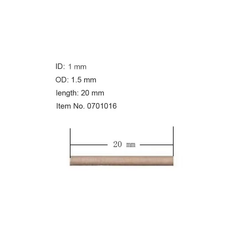 Tuyaux de réparation pour aides auditives, tubes sonores de 1 mm / 1,3 mm / 1,5 mm de diamètre intér