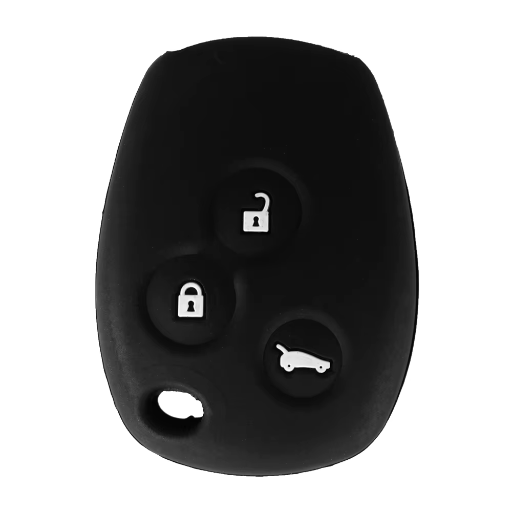 KEYYOU – coque de protection pour clé de voiture, en caoutchouc de silicone, à 3 boutons, pour Renau