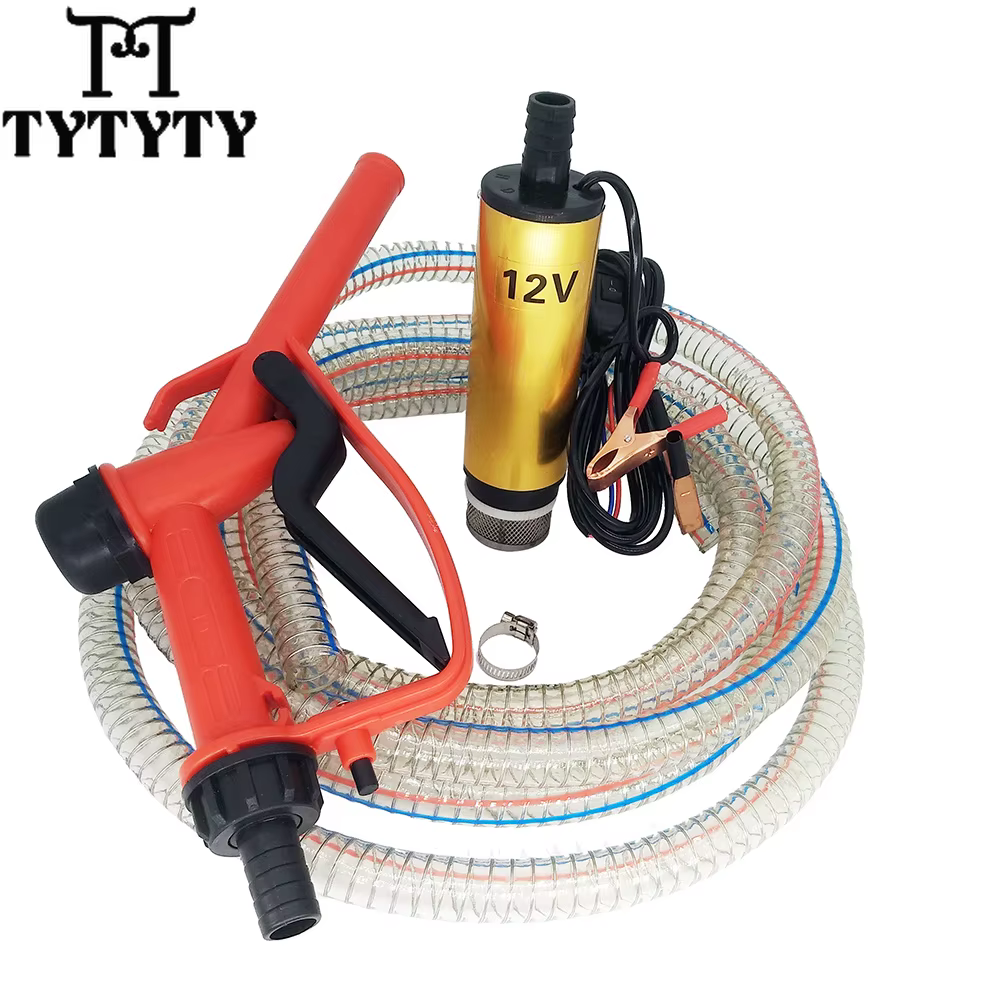 Pompe à carburant pour huile Diesel, distributeur 12V 24V, ensemble combiné de pistolet de ravitaill