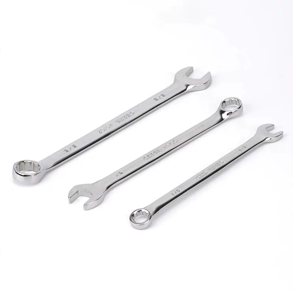 Clé à cliquet à extrémité ouverte en fleur de prunier à double usage, clés combinées 6MM-32MM, coupe