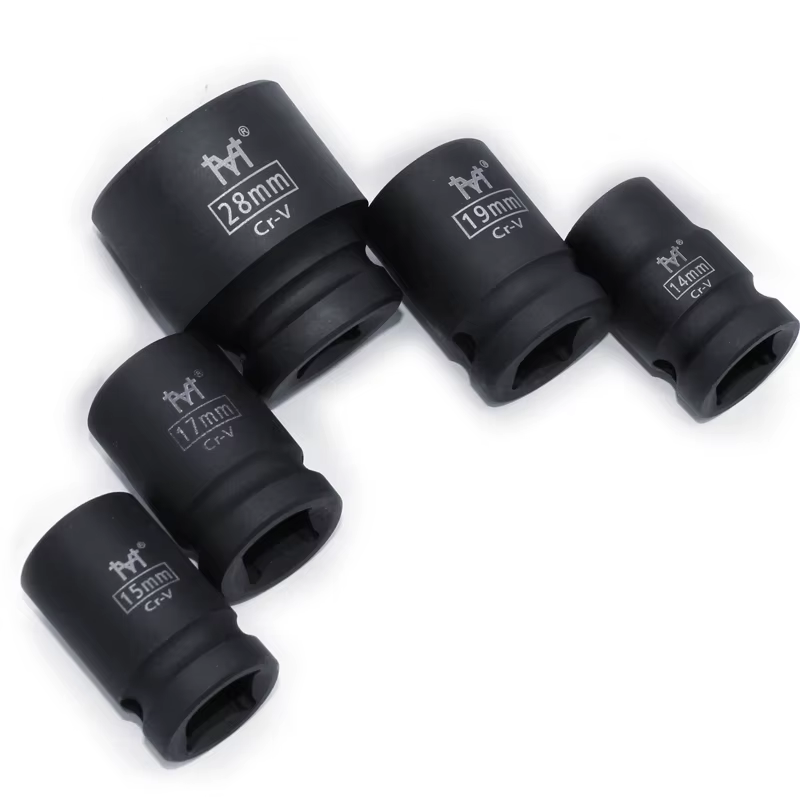 1/2 "prise à Impact court prises d'air adoptrique 6 points 10 12 13 14 16 17 18 19 21 24 27 30 32mm 