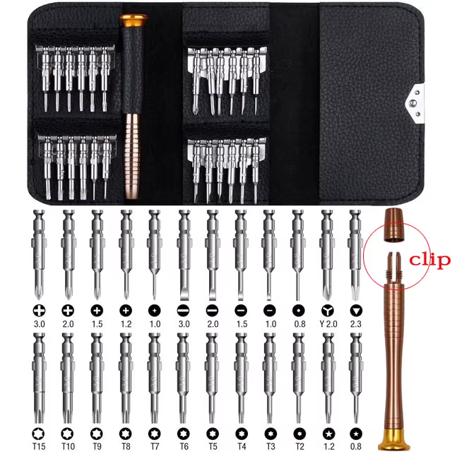 Jeu d'embouts de tournevis de précision Torx 25 en 1, outils manuels, Kit de tournevis, jeu de tourn