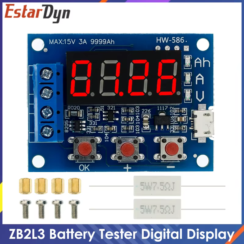 ZB2L3 testeur de batterie LED affichage numérique 18650 batterie au Lithium alimentation Test résist