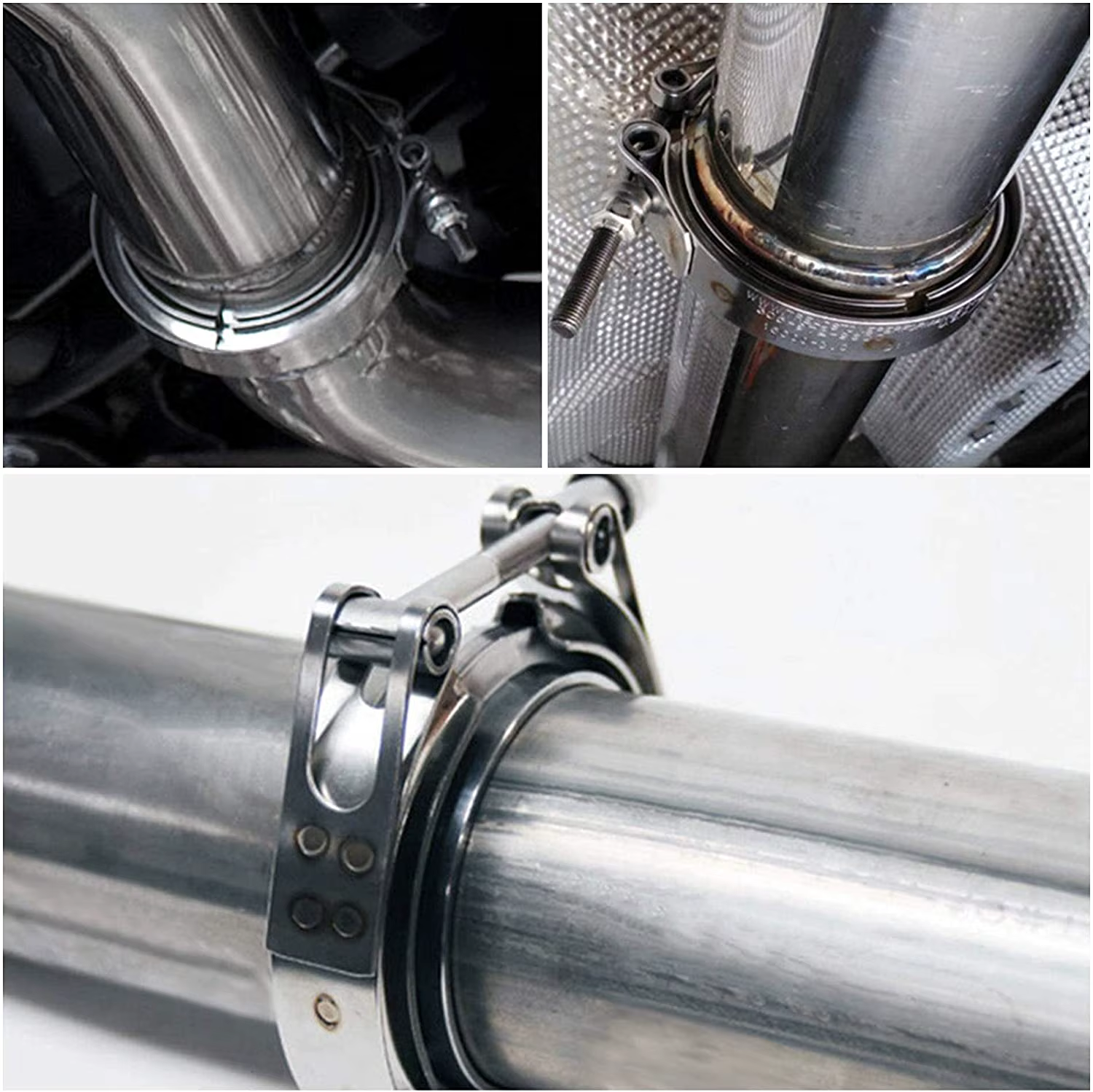 Pince à bande en V en acier inoxydable 304, 2 ", 2.25", 3 ", bande en V accédée, mâle, femelle, turb