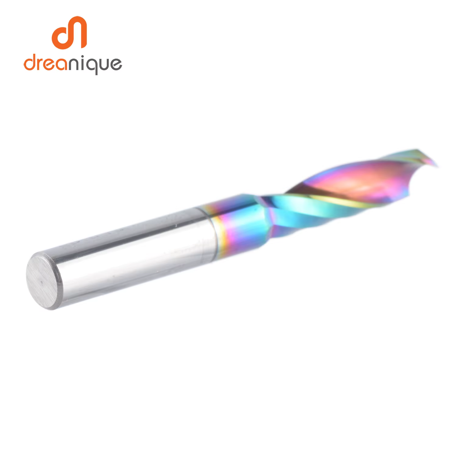 1 pièce Fraise spirale en carbure à une dent AAAAA 3.175, 4, 5, 6 mm pour aluminium, gravure 3D, tra