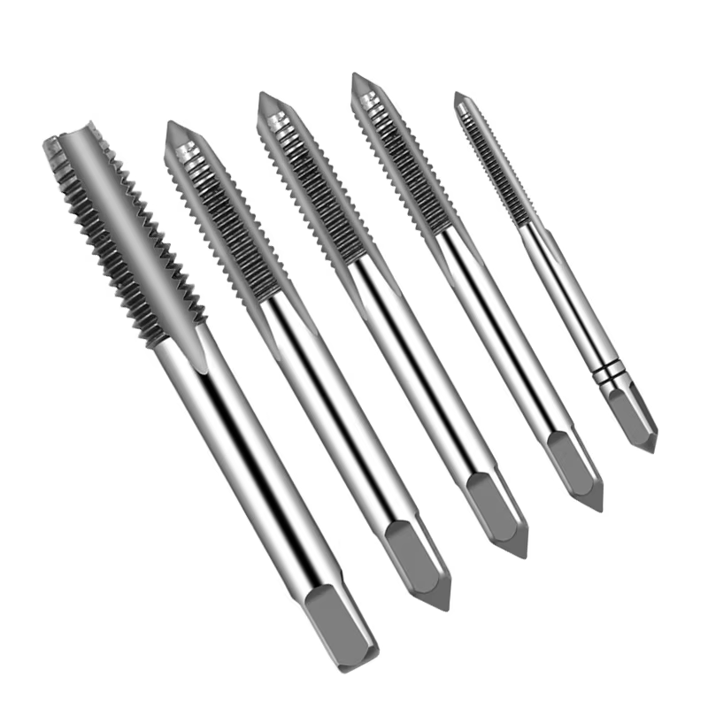 5 pièces Hss Machine filetage métrique bouchon taraud vis tarauds 3mm 4mm 5mm 6mm 8mm M3-M8 Kit de j