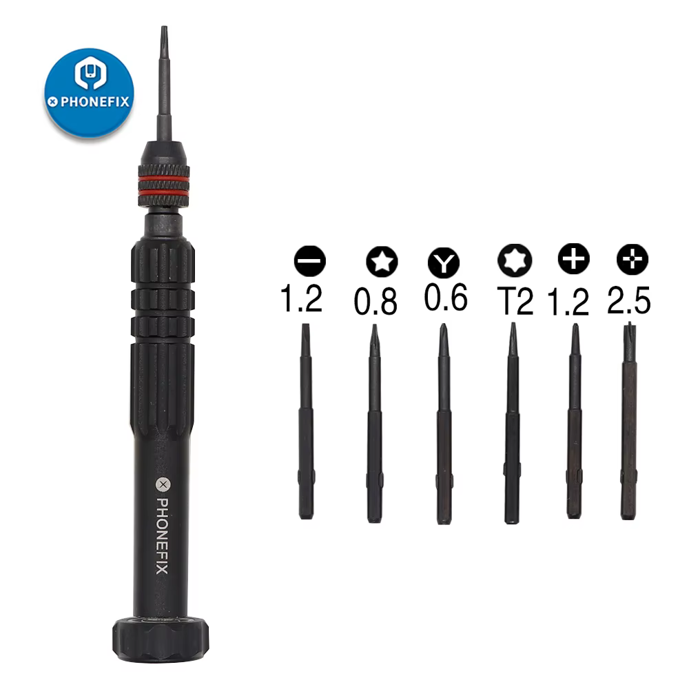 Kit de tournevis de précision 6 en 1, jeu d'embouts de tournevis cruciforme Phillips Pentalobe Torx 