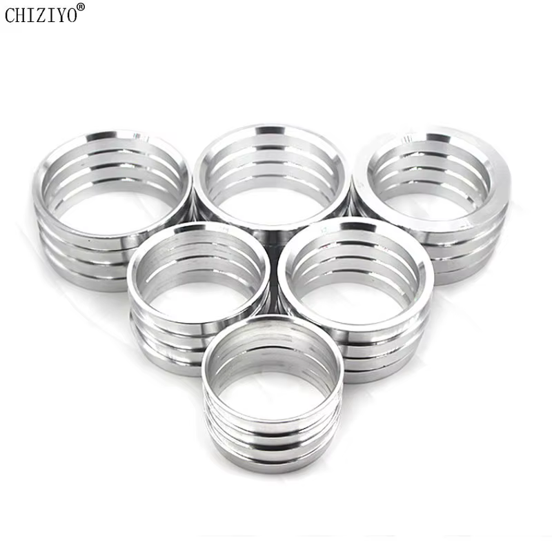 4 pièces/ensemble alésage de roue de voiture collier central moyeu anneaux centraux anneaux de moyeu