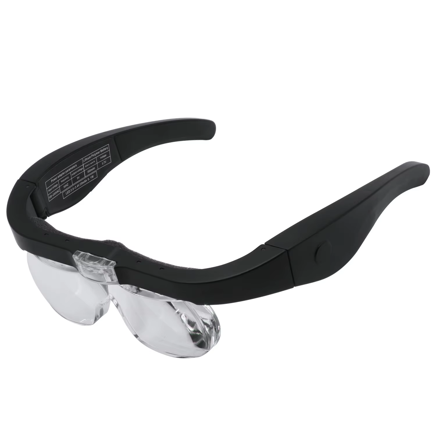 Loupes loupe 1,5x 2,5x 3,5x 5,0x USB Rechargeable avec lumière LED pour la lecture bijoutiers horlog