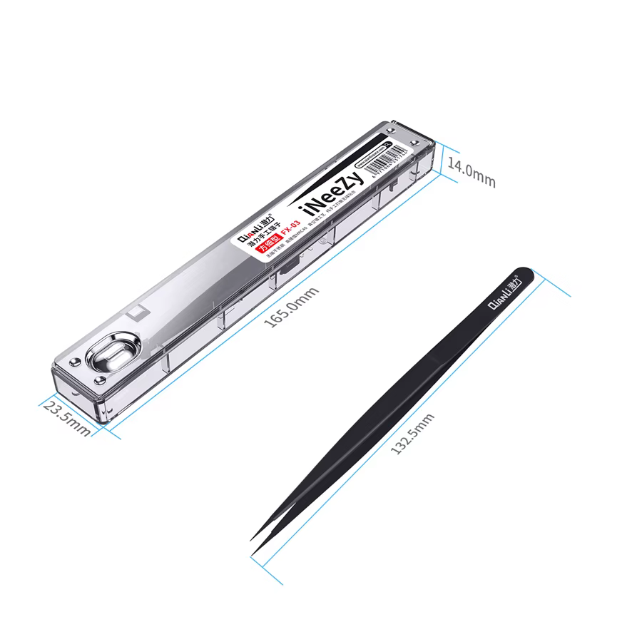 Qianli – pincettes iNeezy en acier inoxydable poli à la main, outils de réparation de cavalier BGA, 