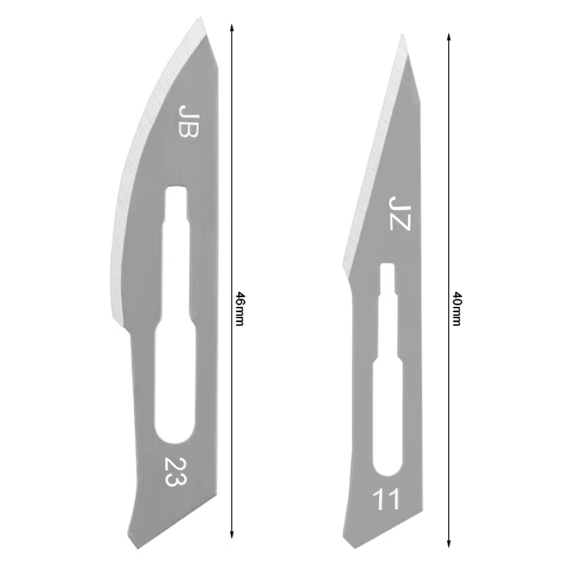 Manche de scalpel métallique pour sculpture en acier au carbone 11 # 23 # Couteau artisanal de g