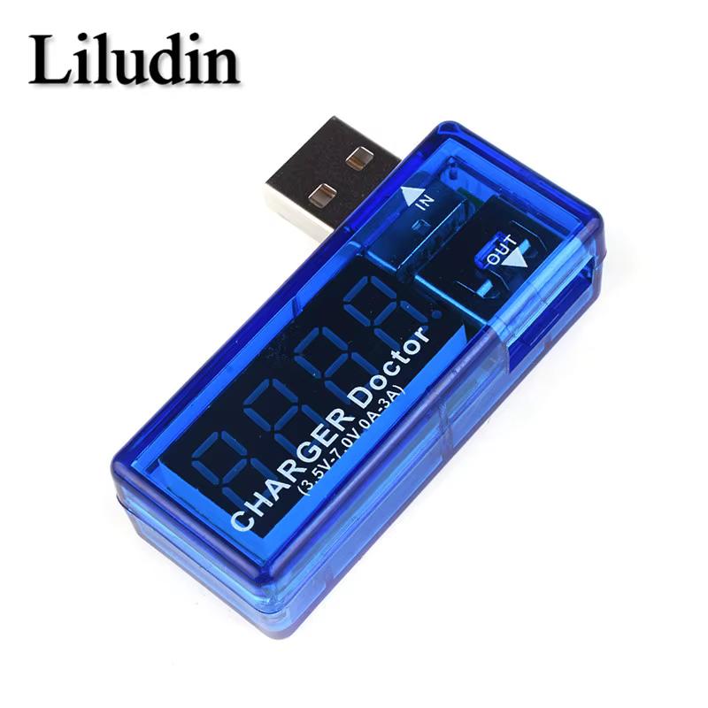 Voltmètre et ampèremètre USB, testeur de tension de courant, affichage numérique LCD, testeur de cap