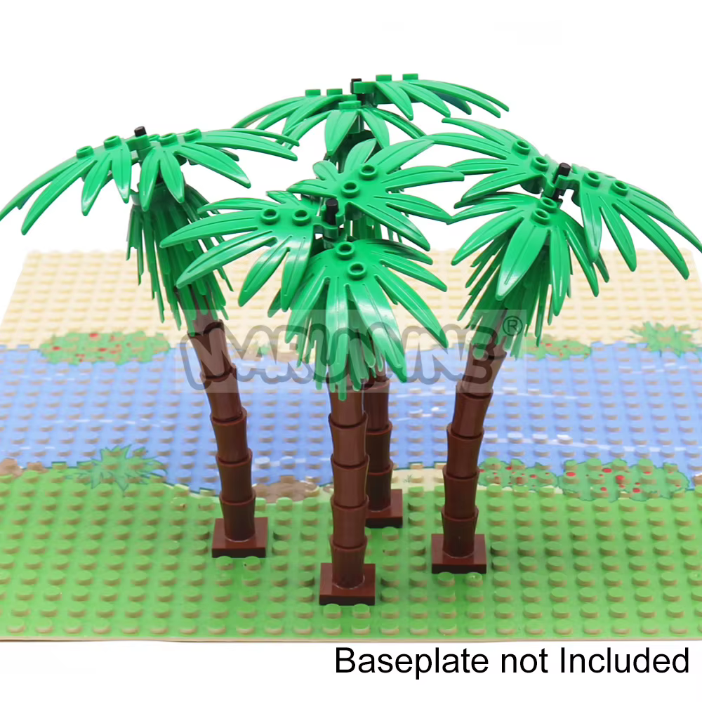 MARUMINE 4 pièces cocotier MOC ville plante blocs de construction briques jardin bonsaï forêt bricol