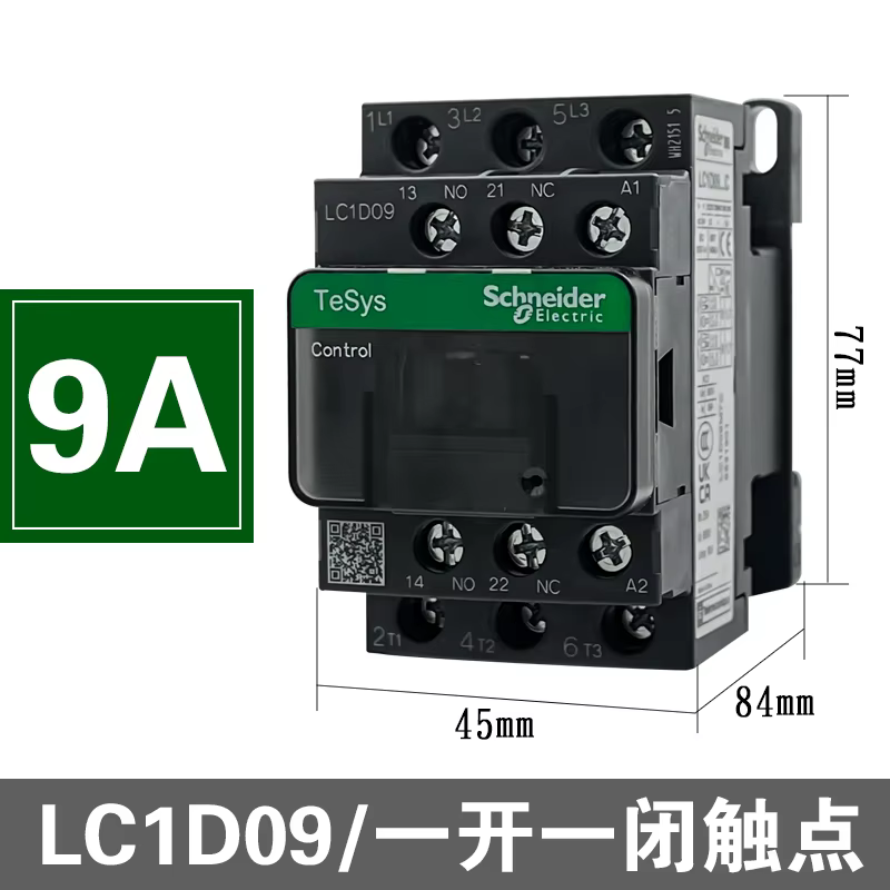Nouveau contacteur tripolaire Schneider version noire AC 3P LC1D25 LC1D32 LC1D38 B7C F7C Q7C M7C 24V
