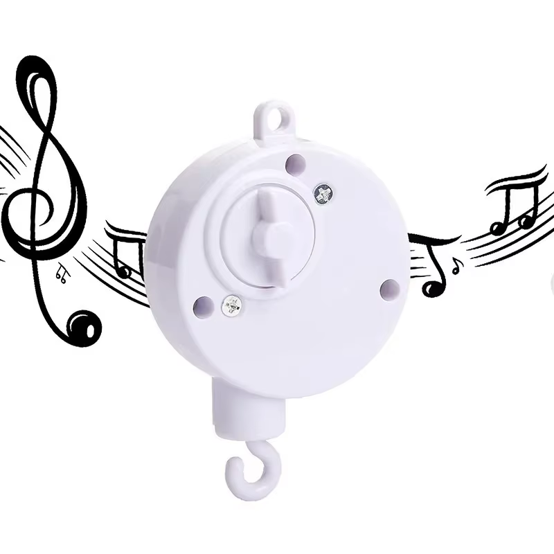 Boîte à musique rotative pour nouveau-nés, berceau pour bébé de 0 à 12 mois, hochet suspendu couleur