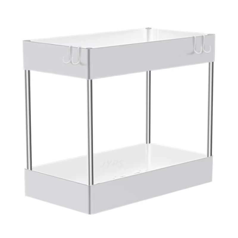 Organisateur sous évier à 2 niveaux, organisateur de cuisine, armoire de rangement, support polyvale