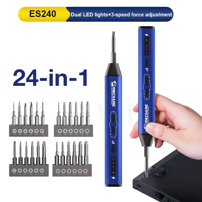 Tournevis électrique MECHANIC ES240/ES360/ES420/ES480, commutation manuelle-automatique, outil manue