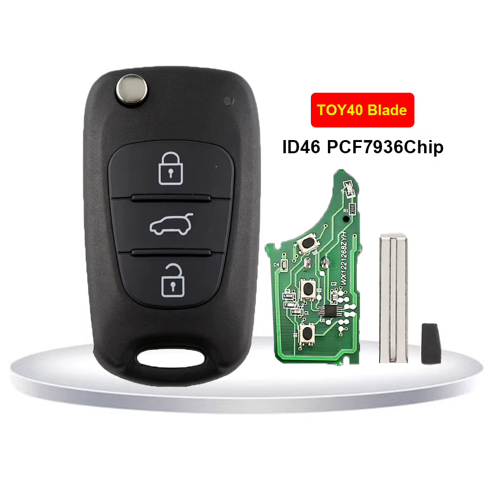Clé de voiture à distance pliante, pour Hyundai I20 I30 IX35 I35 Elantra Tucson Solaris Accent Pican